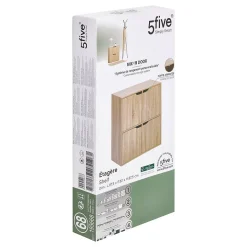 Etagère 4 portes Mix'n Door bois clair - Beige- 5five