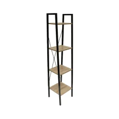 Etagère 4 tablettes en bois et métal Savannah 34 cm