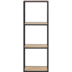 Etagère ajourée sur 3 niveaux en MDF et métal