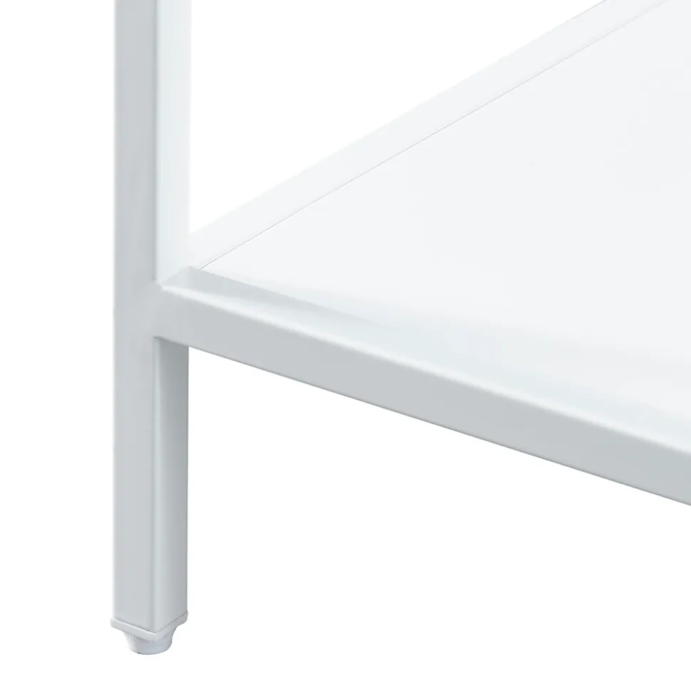 Etagère autoportante Kumlinge acier 80 x 35 x 35 cm blanc en.casa