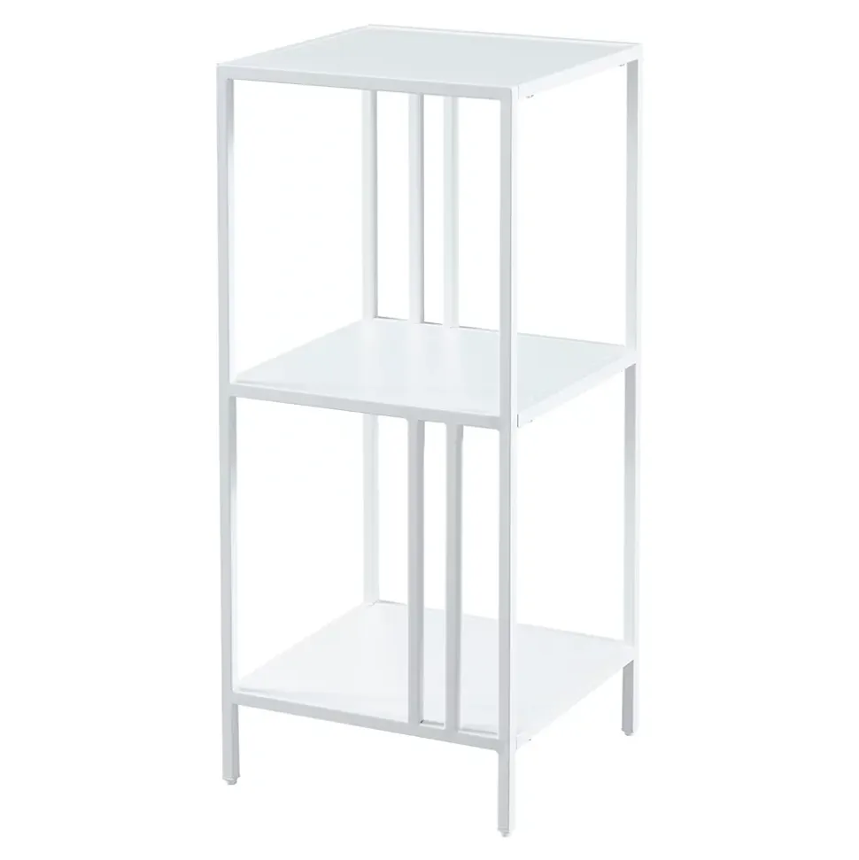 Etagère autoportante Kumlinge acier 80 x 35 x 35 cm blanc en.casa