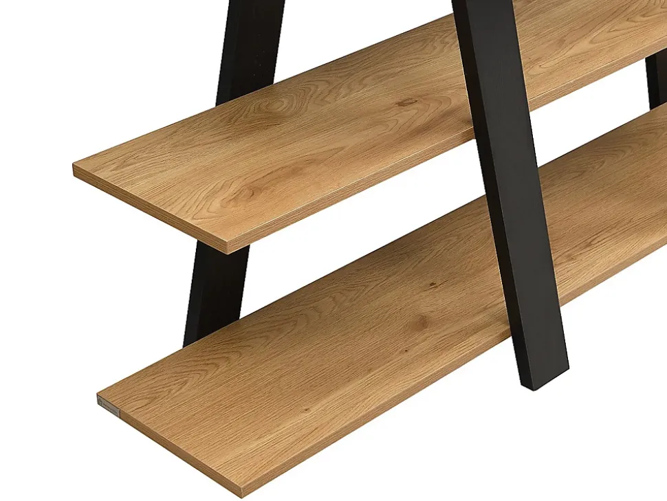 Etagère avec 5 tablettes - Naturel et Noir - TUZLA