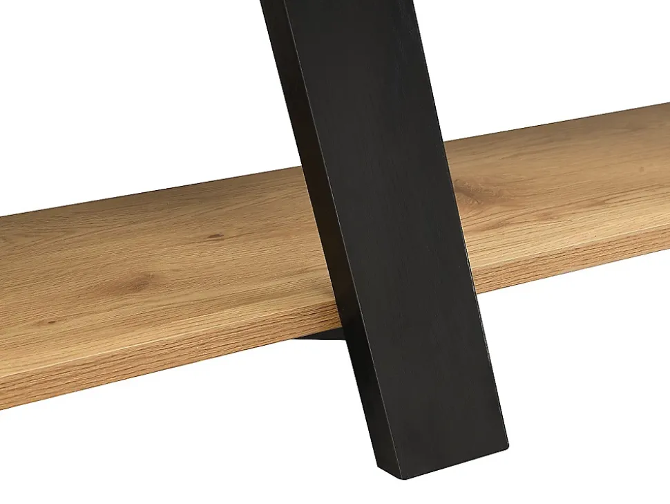 Etagère avec 5 tablettes - Naturel et Noir - TUZLA