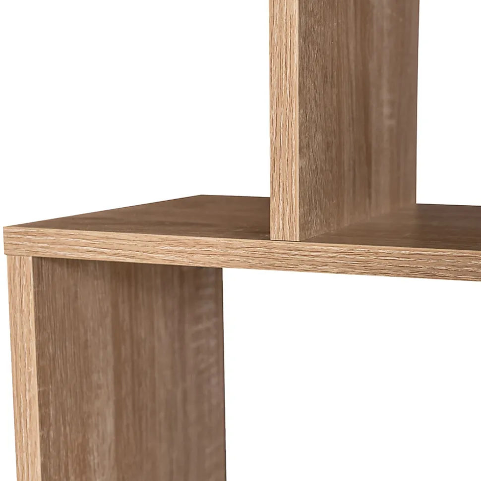 Etagère bibliothèque SOFIA forme S bois façon hêtre 189 cm