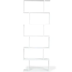 Etagère bibliothèque SOFIA forme S bois blanc 189 cm