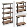 etagère charge lourde meuble de rangement mdf noir Helloshop26