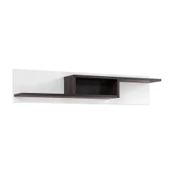 Etagère CRISS design 150 cm blanc et chene foncé