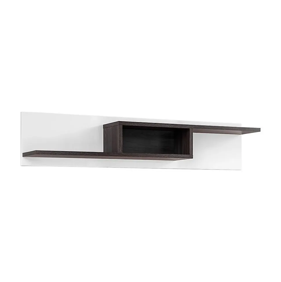 Etagère CRISS design 150 cm blanc et chene foncé