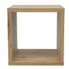 Etagère cube 1 casier décor bois rustique texturé - CLASSICO