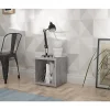 Etagère cube 1 casier décor béton gris - CLASSICO