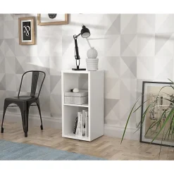 Etagère cube 2 casiers blanc mat - CLASSICO