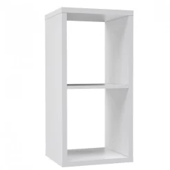 Etagère cube 2 casiers blanc mat - CLASSICO