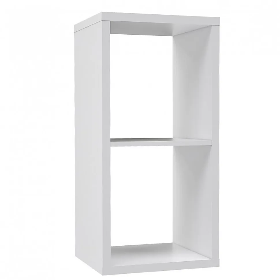 Etagère cube 2 casiers blanc mat - CLASSICO