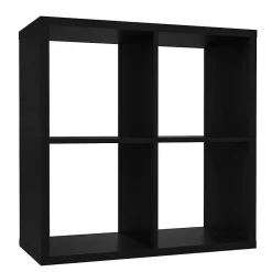 Etagère cube 4 casiers noir mat - CLASSICO