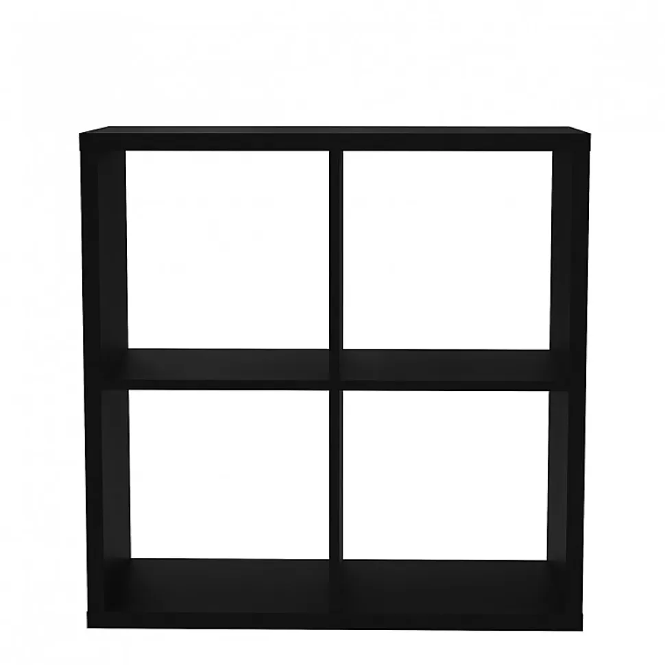 Etagère cube 4 casiers noir mat - CLASSICO