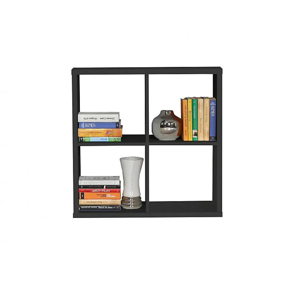 Etagère cube 4 casiers noir mat - CLASSICO