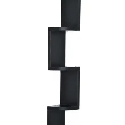 Etagère d'angle design contemporain zig zag 5 niveaux