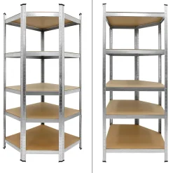 Etagère d'Angle Robuste - 180x70x40 cm - Chargeable jusqu'a 750kg