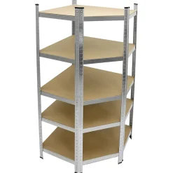 Etagère d'Angle Robuste - 180x70x40 cm - Chargeable jusqu'a 750kg