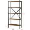 etagère de cuisine à 5 niveaux marron Helloshop26
