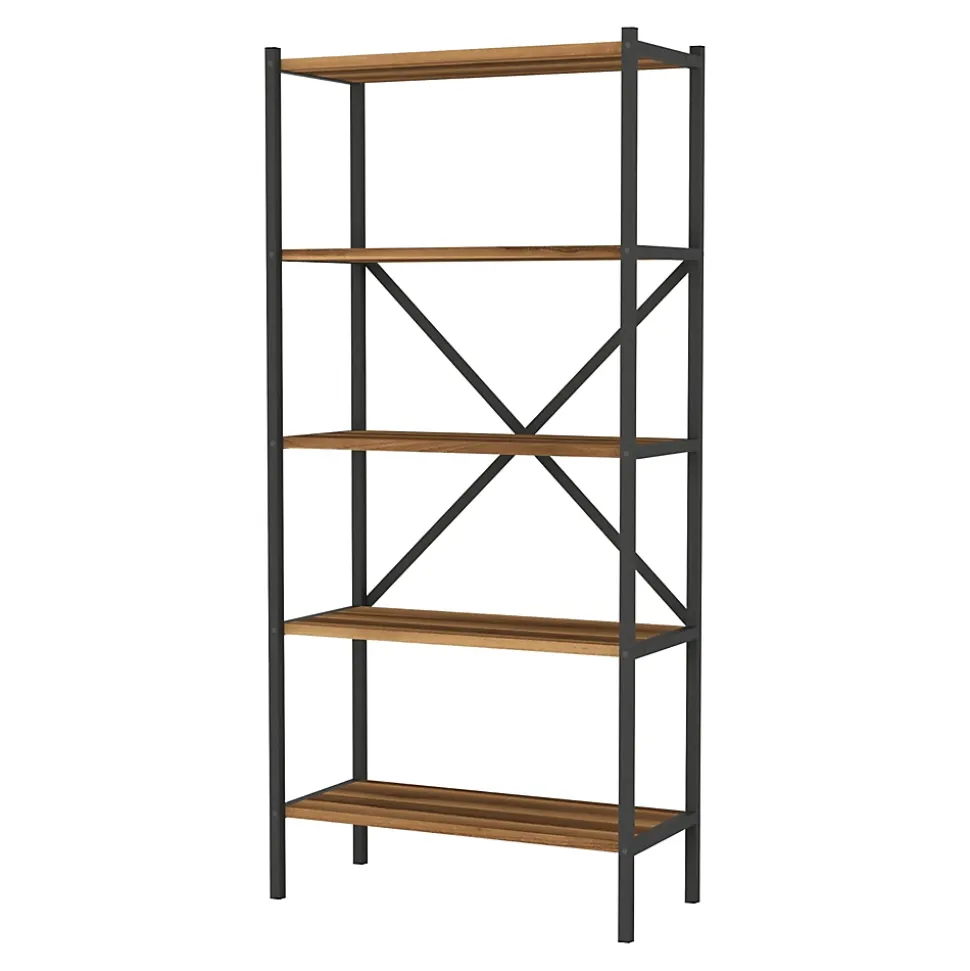 etagère de cuisine à 5 niveaux marron Helloshop26
