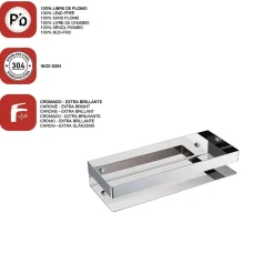 Etagère de douche chromé Inox S304 SKY BATH