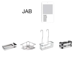 Etagère de douche d'angle chromé Inox S304 SKY BATH