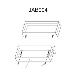 Etagère de douche nickel brossé Inox S304 SKY BATH
