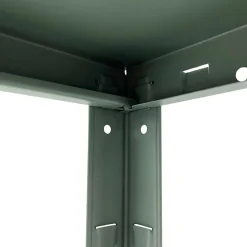 Etagère de garage en acier vert l. 100 x H. 180 x P. 40 cm Schulte Regalwelt Powermax