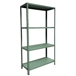Etagère de garage en acier vert l. 100 x H. 180 x P. 40 cm Schulte Regalwelt Powermax