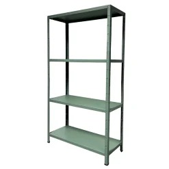 Etagère de garage en acier vert l. 100 x H. 180 x P. 40 cm Schulte Regalwelt Powermax