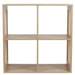 Etagère de rangement 4 cases Bali en cannage