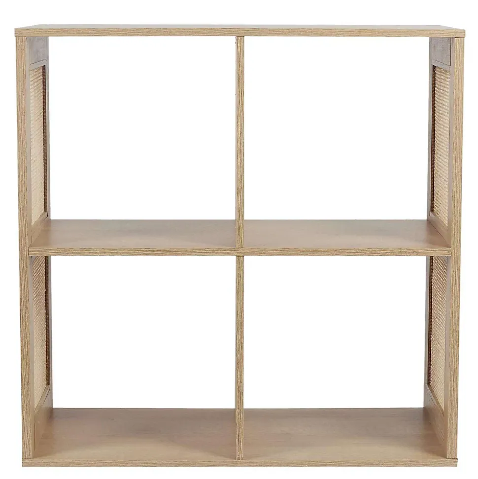 Etagère de rangement 4 cases Bali en cannage