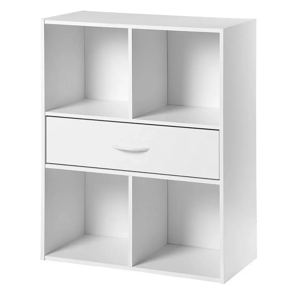 Etagère de rangement 4 casiers avec un tiroir