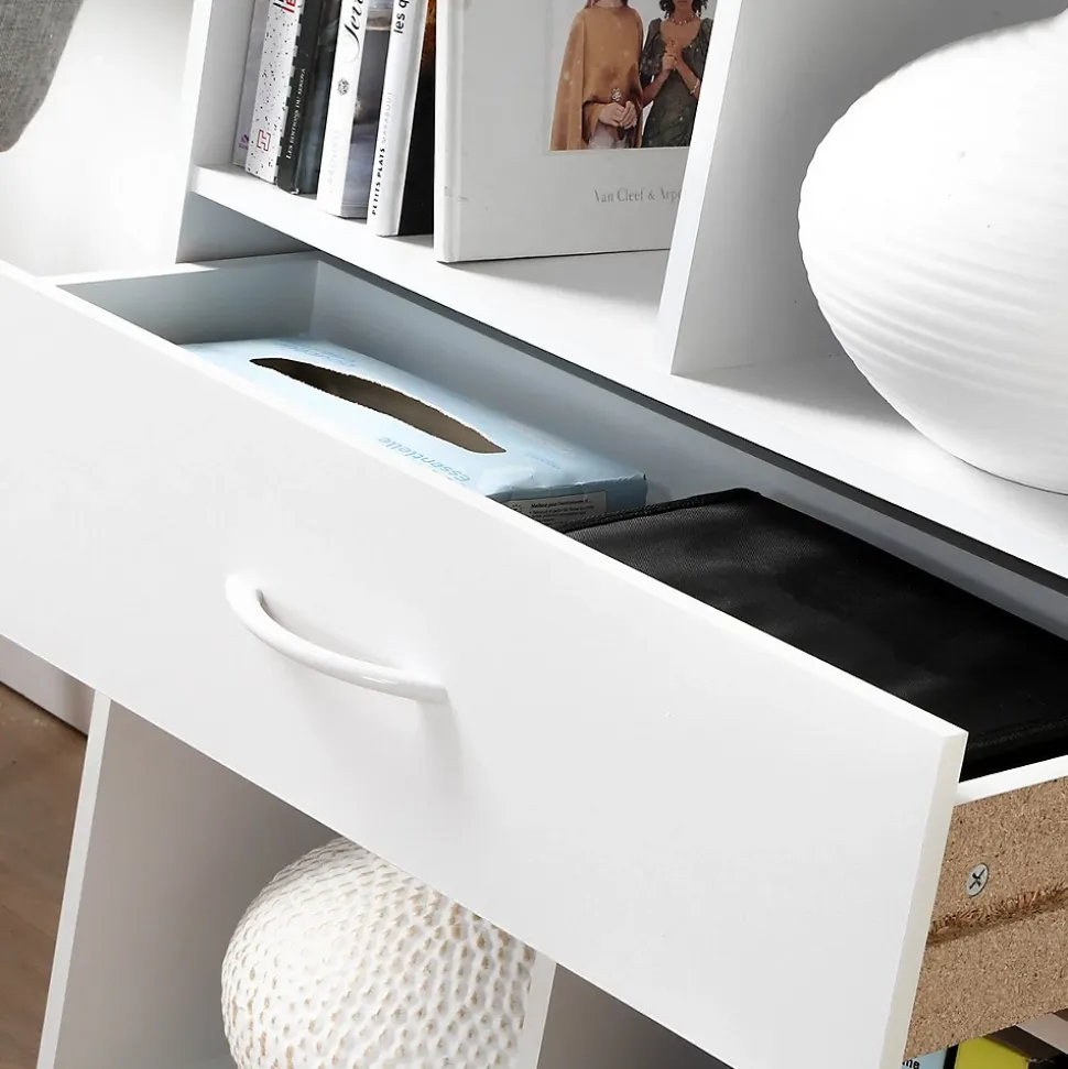 Etagère de rangement 4 casiers avec un tiroir