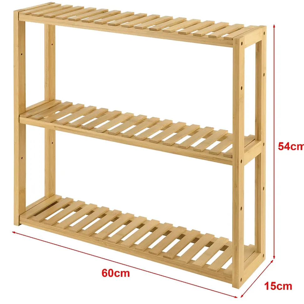 etagère de rangement 60 x 15 marron Helloshop26