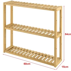 etagère de rangement 60 x 15 marron Helloshop26