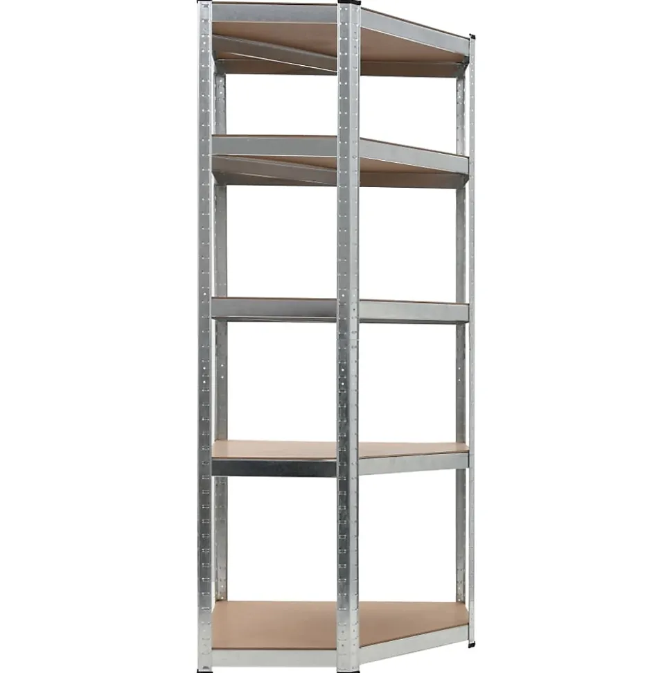 etagère de rangement charge lourde robuste mdf argente Helloshop26