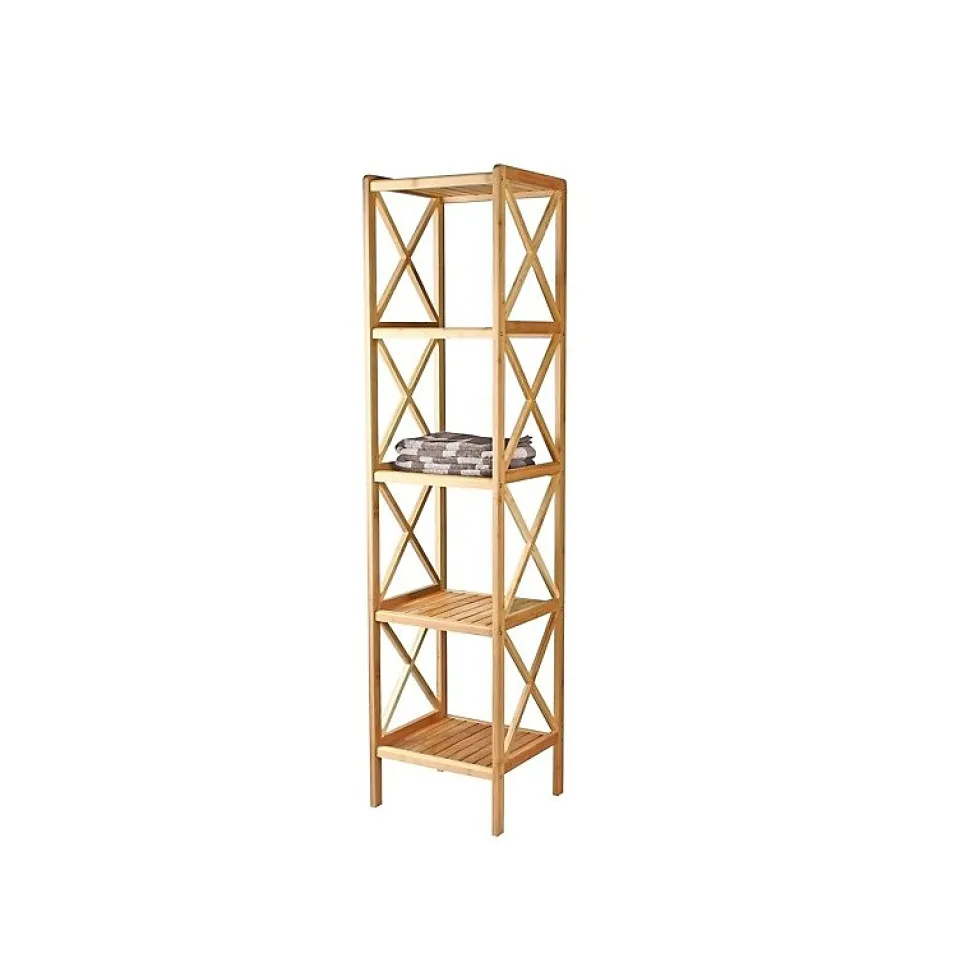 Etagère de rangement de 5 Niveaux en Bambou MSV