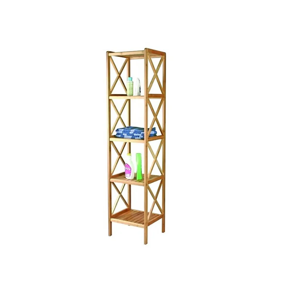 Etagère de rangement de 5 Niveaux en Bambou MSV