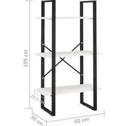 etagère de rangement design 60 x bois blanc Helloshop26