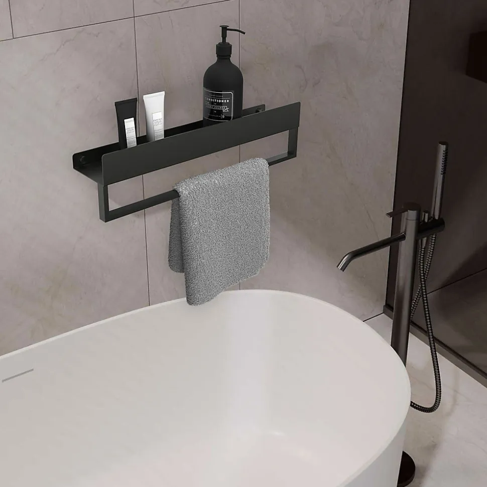 ETAGÈRE DE SALLE DE BAIN REA SF01-450-B BLACK