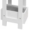 Etagère de Salle de Bains en MDF Blanc Moderne 88x28x20 cm Rebecca Mobili