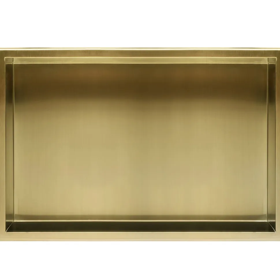 ETAGÈRE DE SALLE TUTUMI 30X60X10 BRUSH GOLD