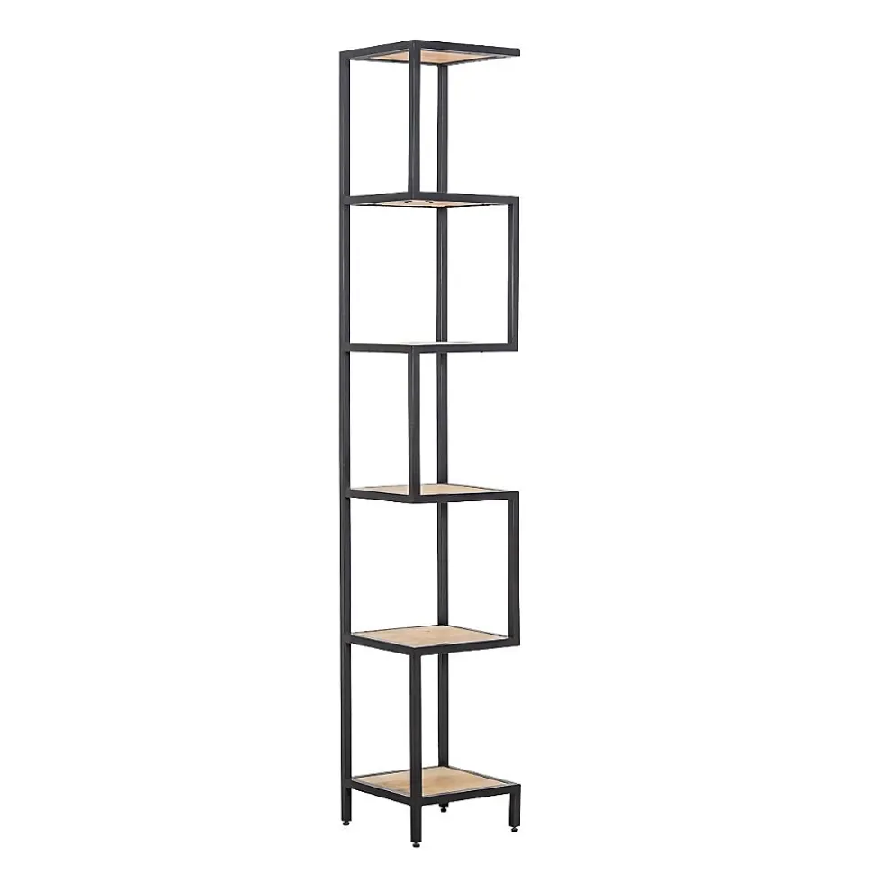 Etagère en bois de manguier et métal Ulysse