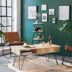 Etagère en bois de manguier Mykonos