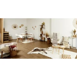 Etagère en bois et métal blanc Edison 80x30x180 cm