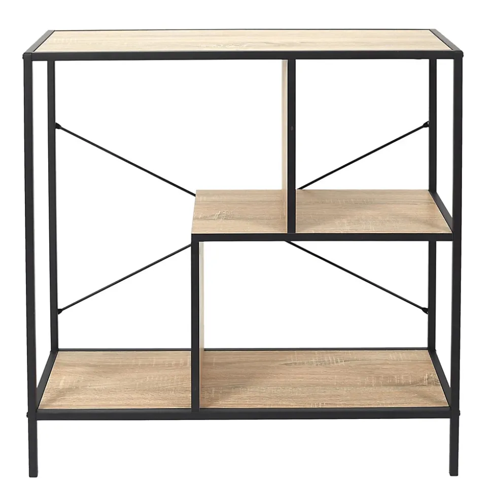 Etagère en bois et métal Edison 80x30x79.5 cm