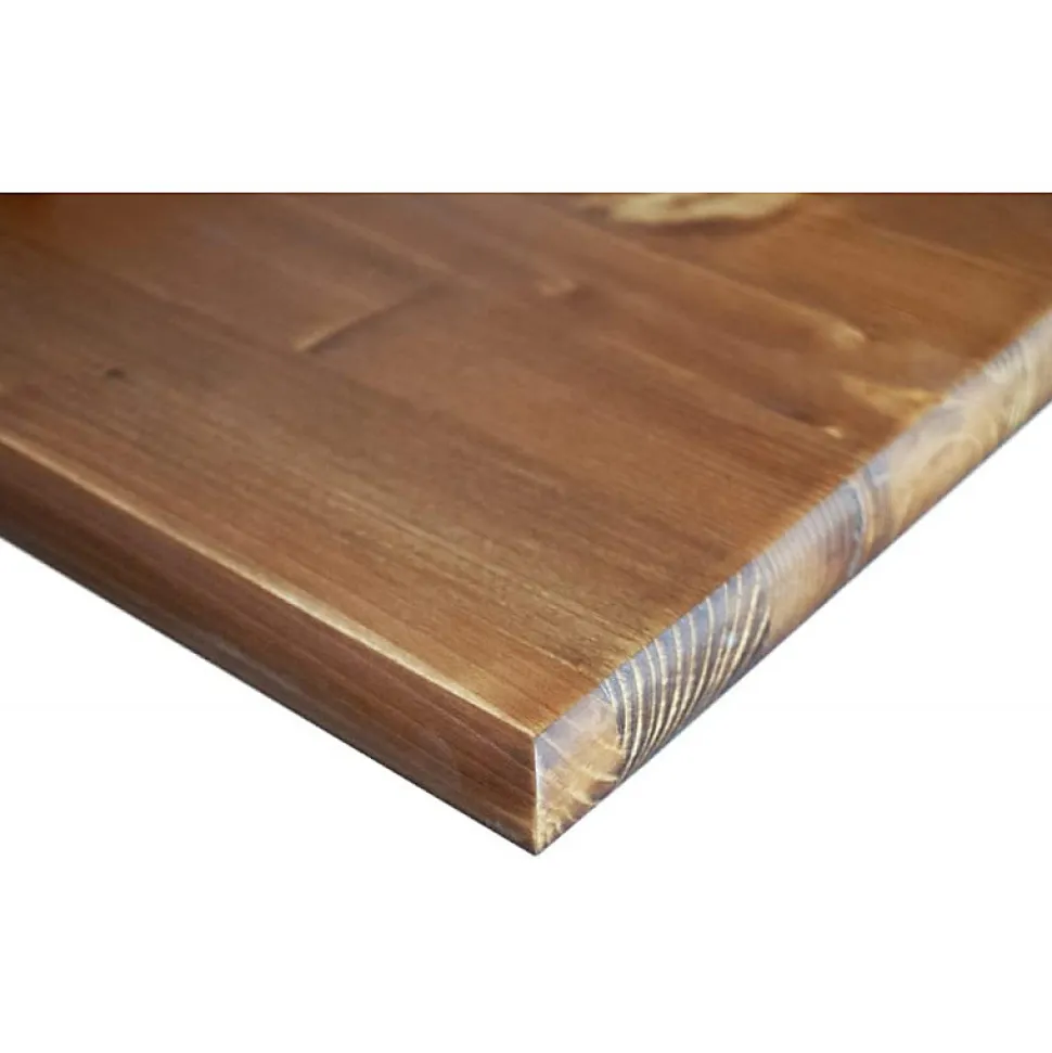 Etagère en bois Mercurio peinte en noyer 2,4x24x96 - Espace et design en parfaite harmonie