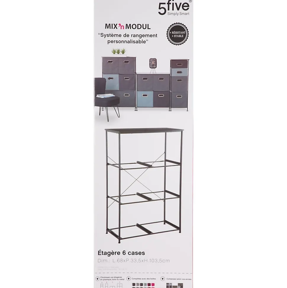 Etagère en métal Mix n' modul - H. 104,5